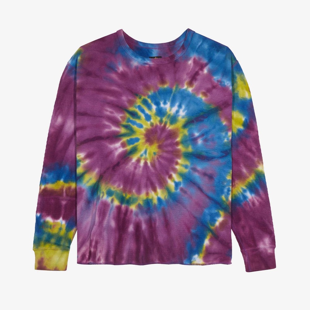 Needles L/S Crew Neck Tee Thermal Tie-dye - Medium